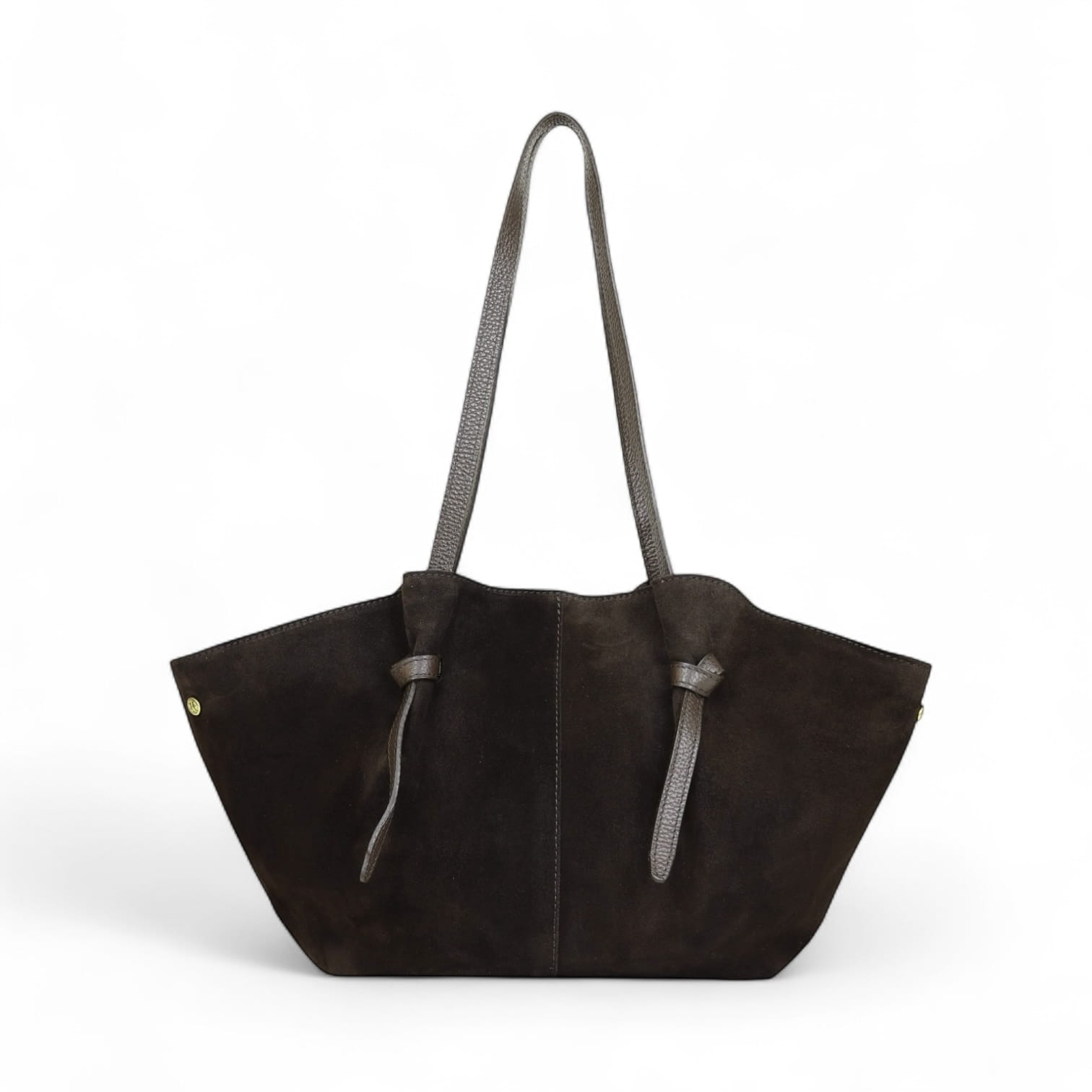 Tamsiai ruda versta odinė rankinė „Velina“ – espresso atspalvio, talpi ir universali